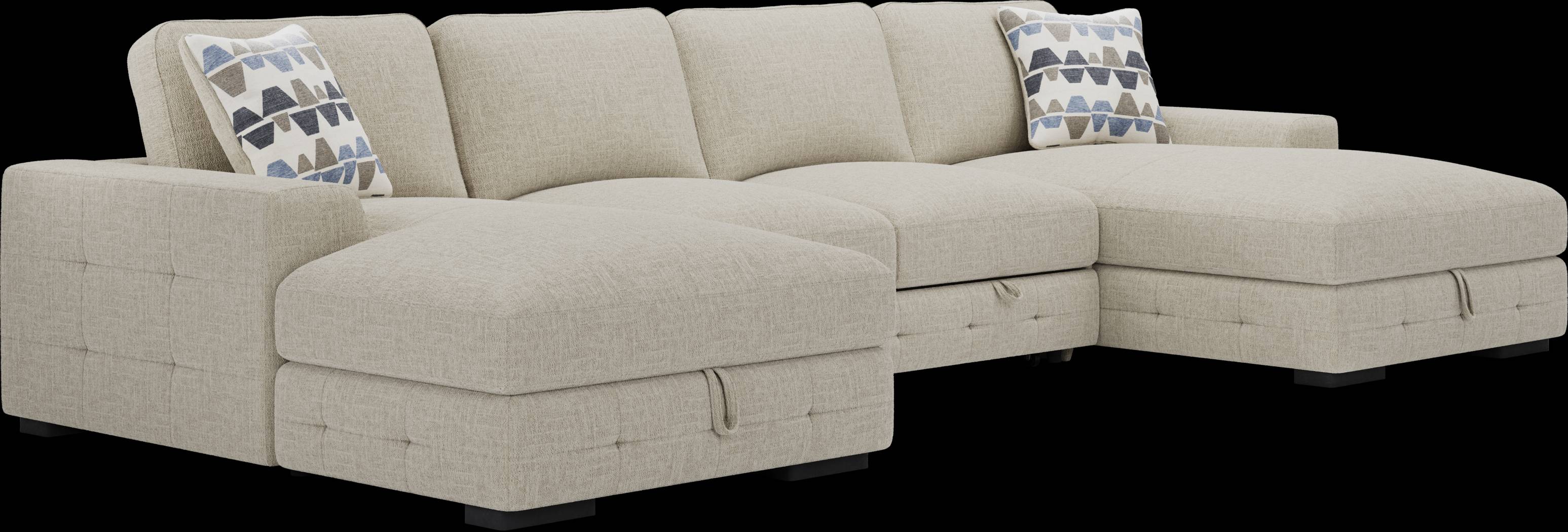 Marcola Sand 3 Pc Sleeper Sectional - Thumbnail - Image 3
