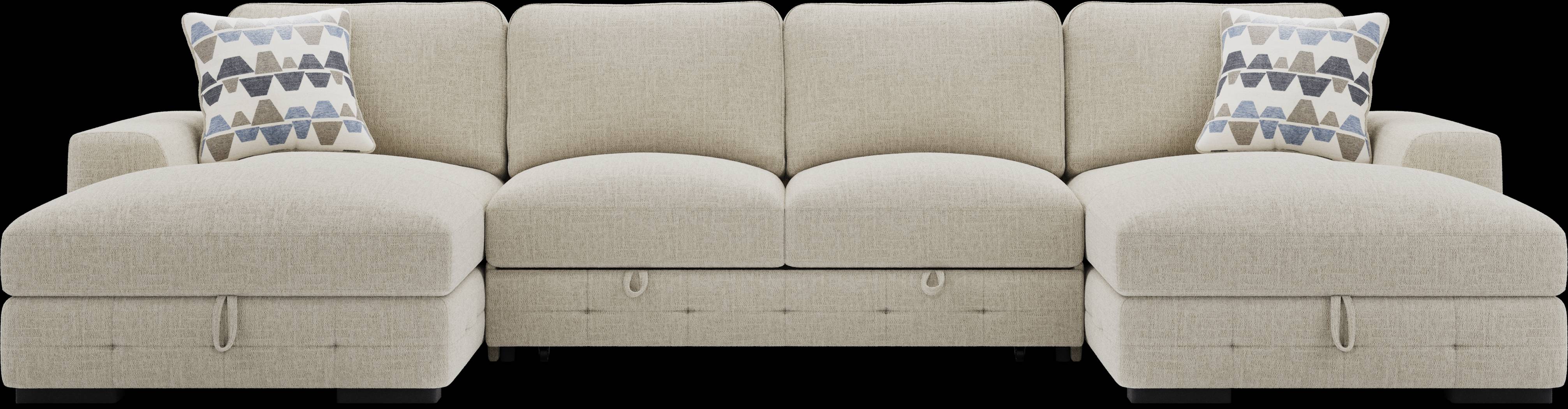 Marcola Sand 3 Pc Sleeper Sectional - Thumbnail - Image 1