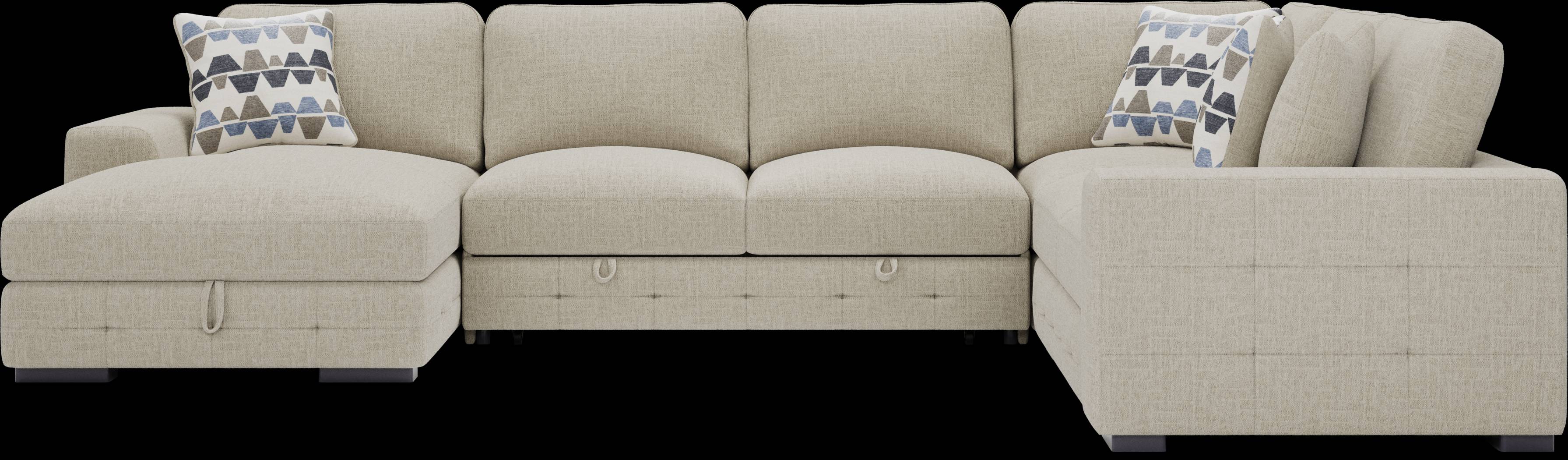 Marcola Sand 4 Pc Sleeper Sectional - Thumbnail - Image 3