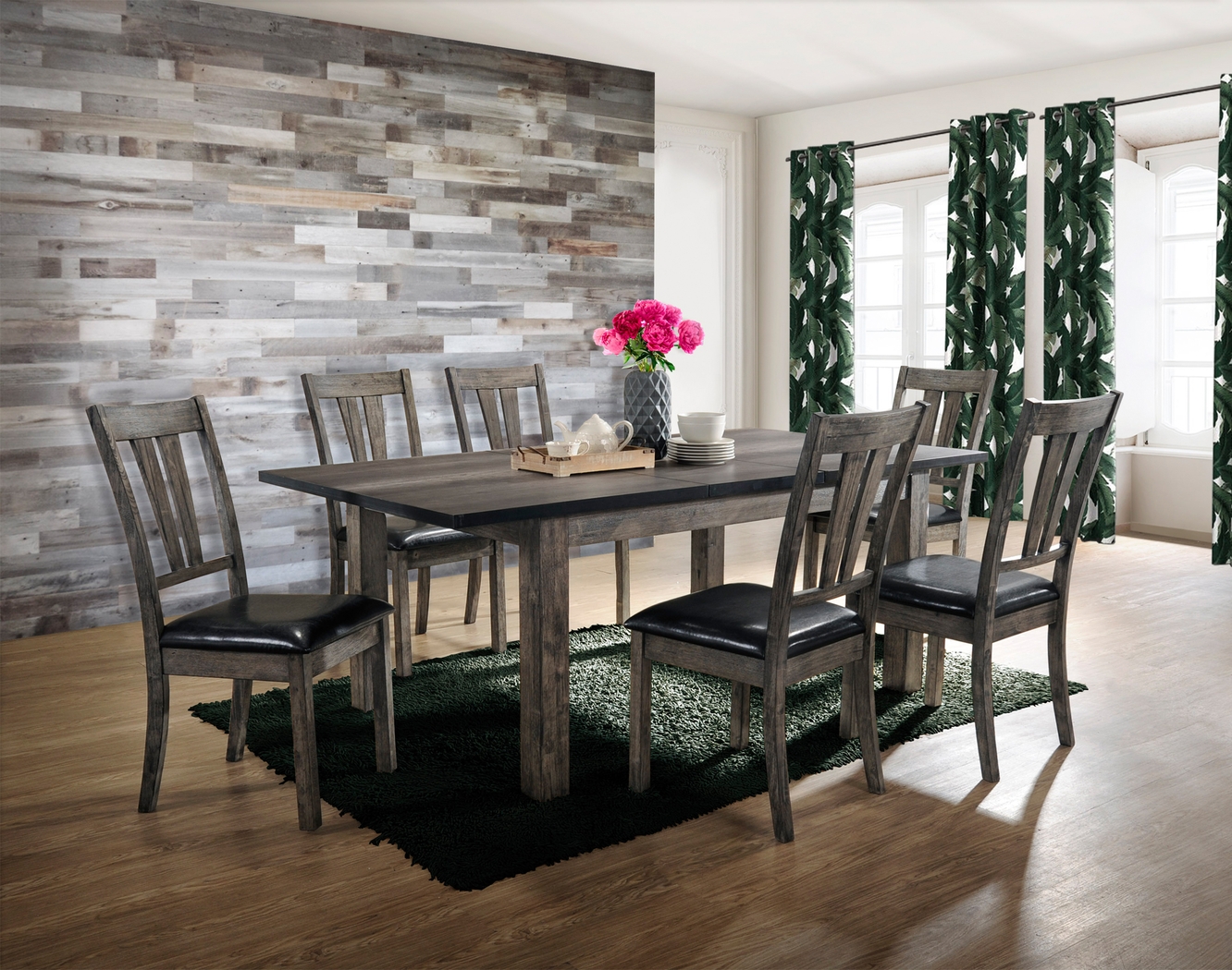 Marcom I Gray Oak Side Chair, Set of 2 - Thumbnail - Image 2