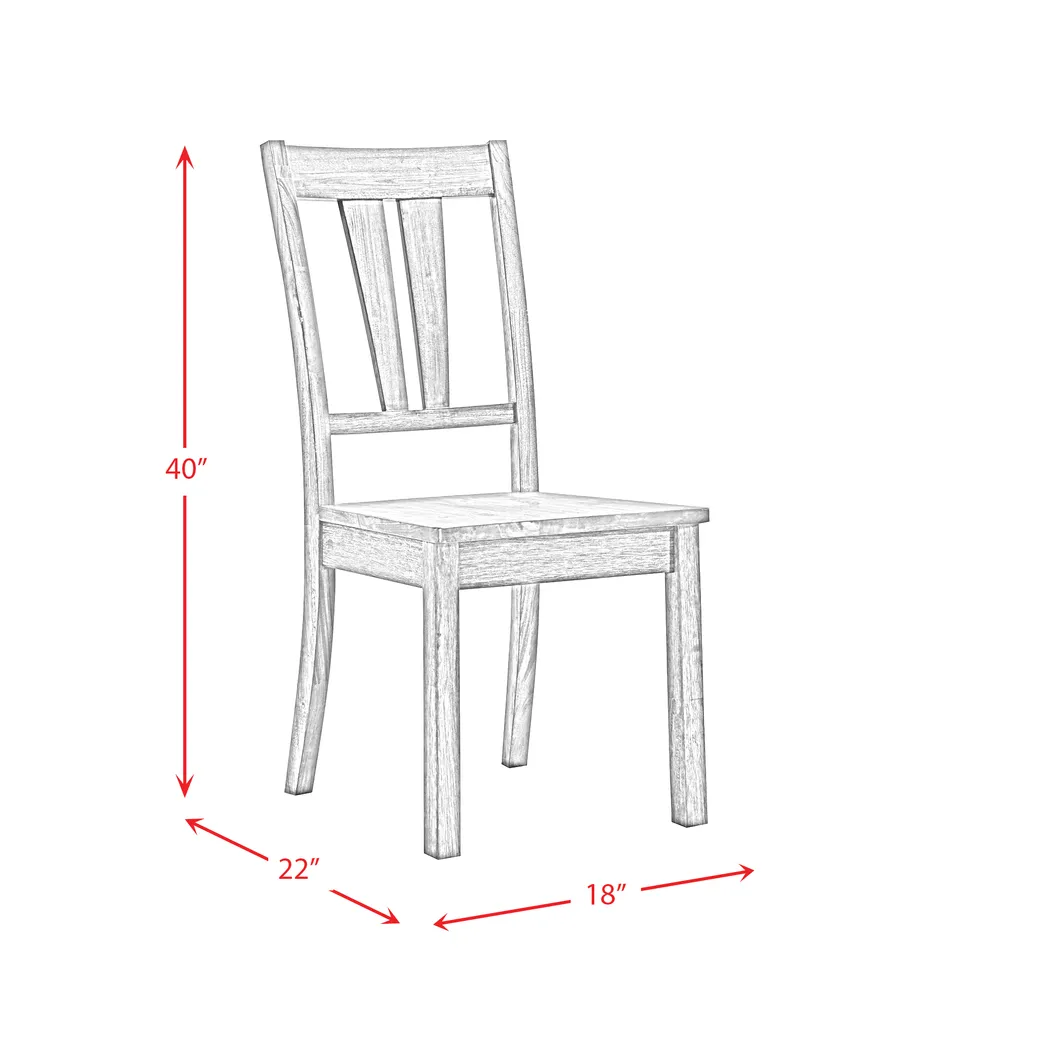 Marcom II Gray Oak Side Chair, Set of 2 - Thumbnail - Image 3