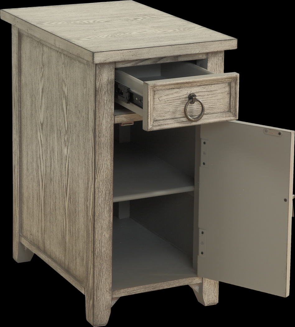 Marfil Beige One Door Accent Cabinet - Thumbnail - Image 3