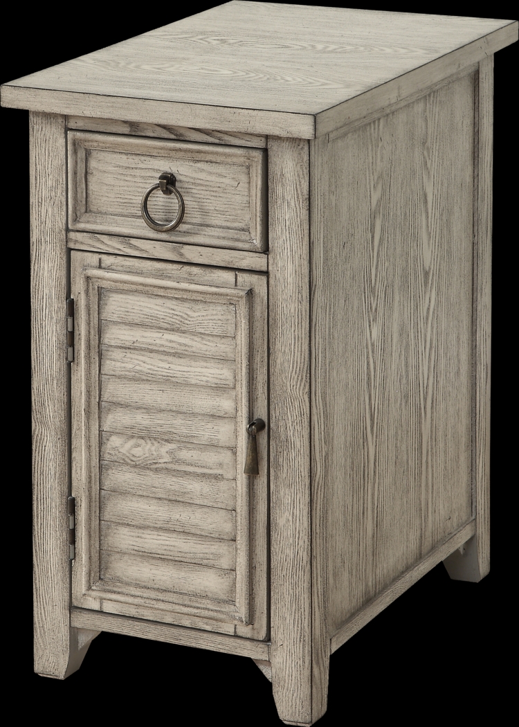 Marfil Beige One Door Accent Cabinet - Thumbnail - Image 1