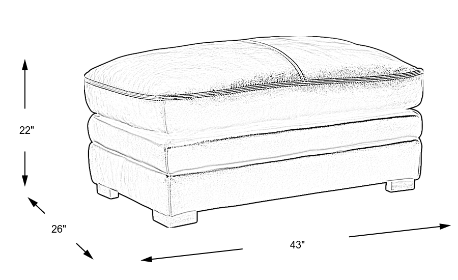 Dimension Image. Please refer to the Dimension Tab on this page for dimension details.