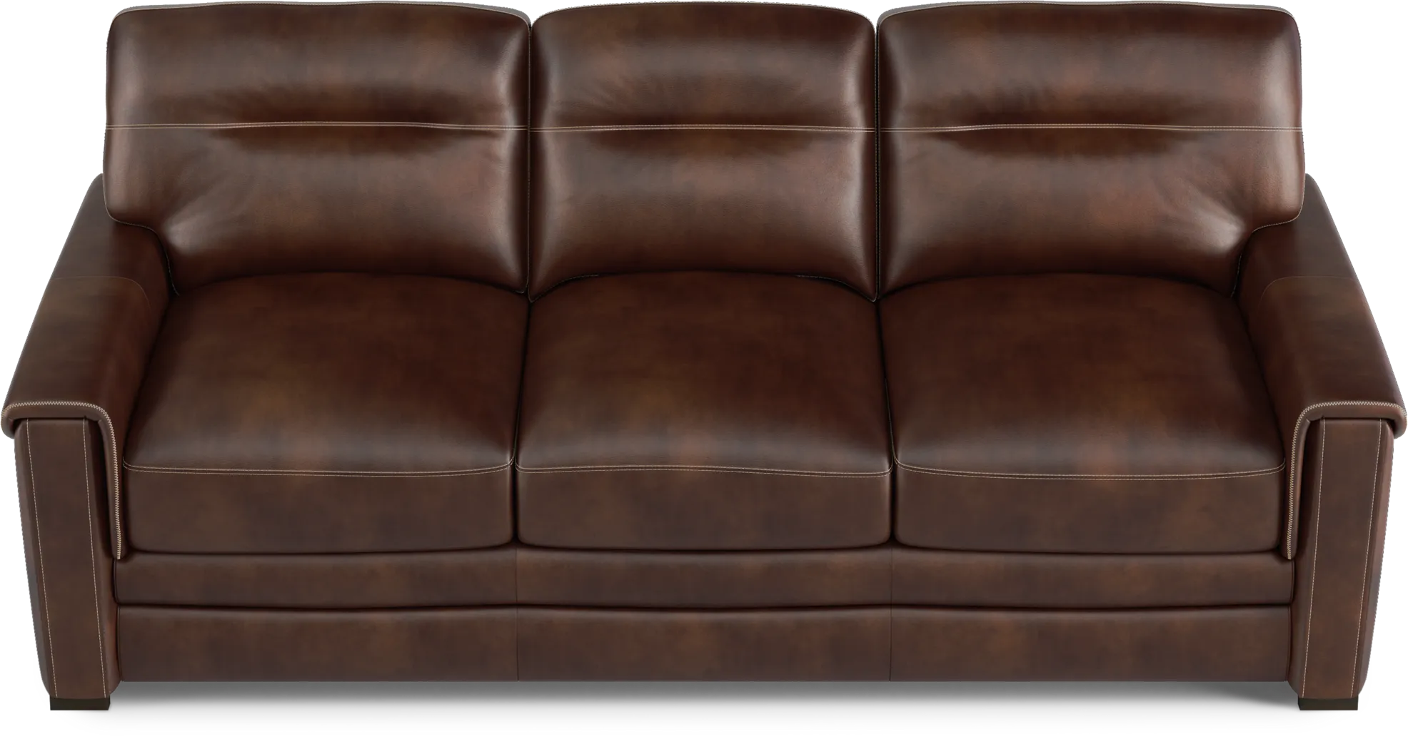 Margallo Brown Leather 7 Pc Living Room - Thumbnail - Image 4