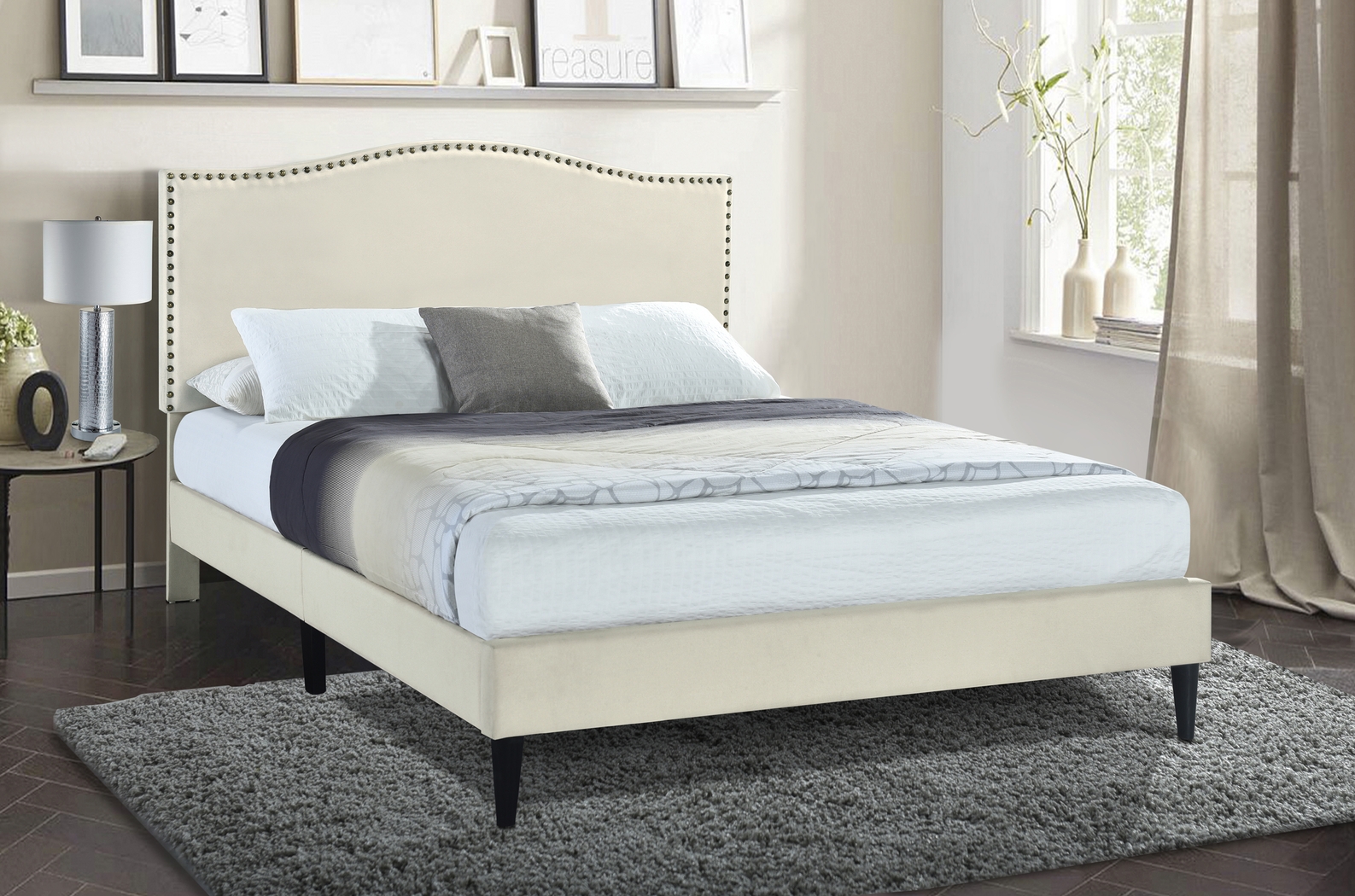 Margrove Beige Queen Bed - Thumbnail - Image 7