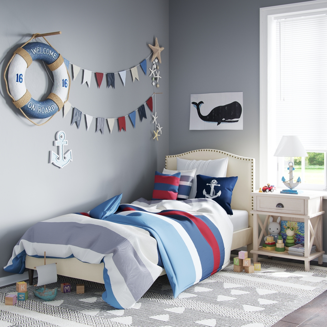 Margrove Beige Twin Bed - Thumbnail - Image 8