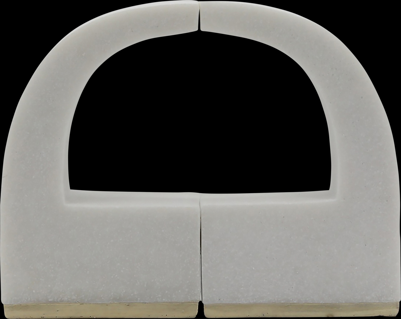 Marguerita White Bookend, Set of 2 - Thumbnail - Image 1