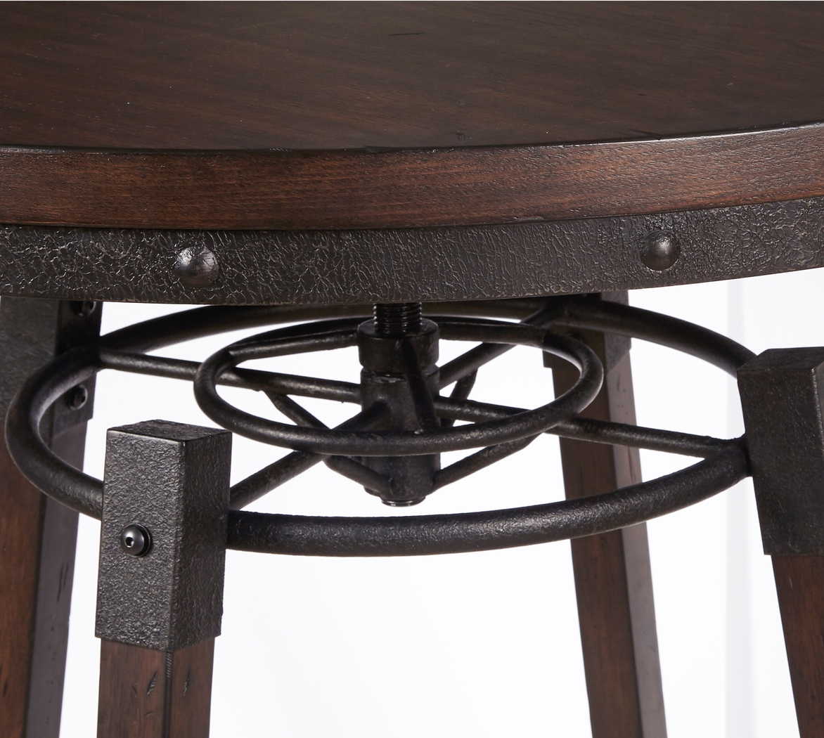 Marham Brown Bar Height Table - Thumbnail - Image 2
