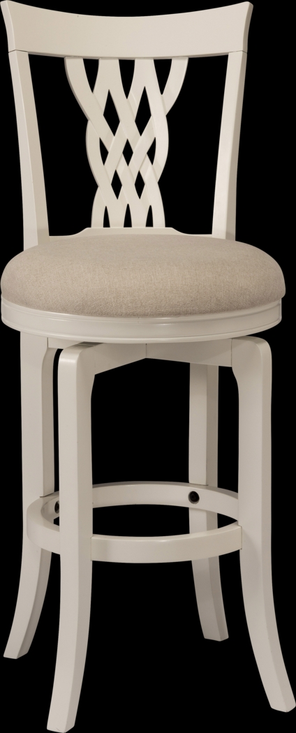 Mari White Swivel Barstool - Thumbnail - Image 1