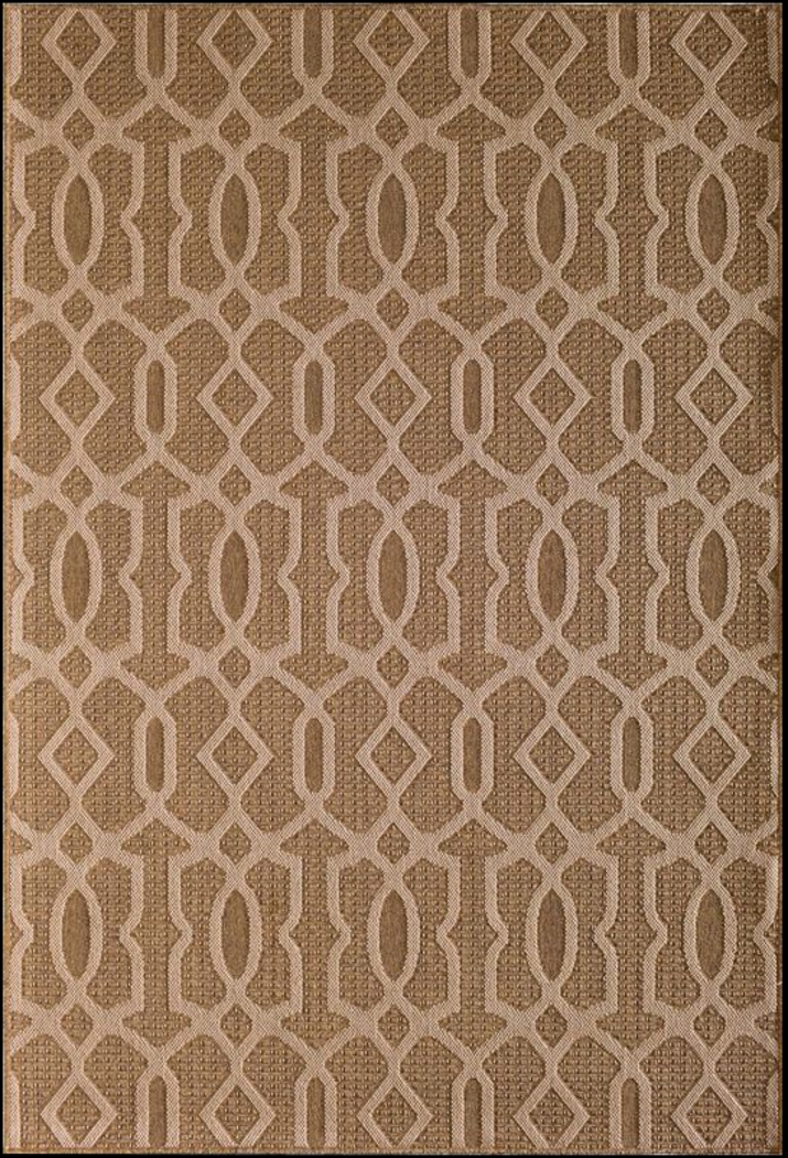 Mariel Brown 6'7 x 9'6 Indoor/Outdoor Rug - Thumbnail - Image 1