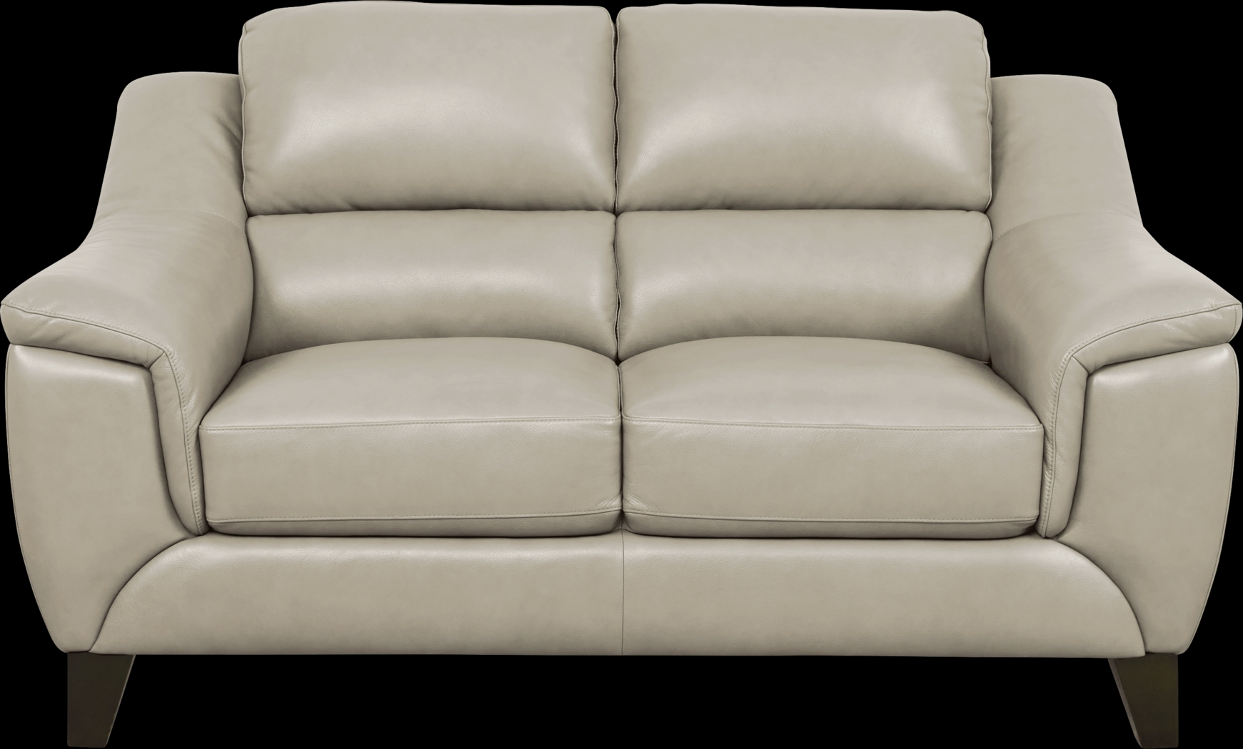 Marielle Bone Leather Loveseat - Thumbnail - Image 1