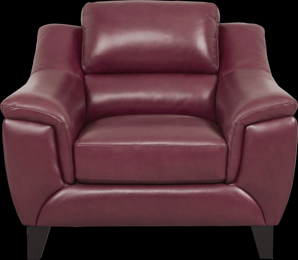 Marielle Red Leather Chair - Thumbnail - Image 2