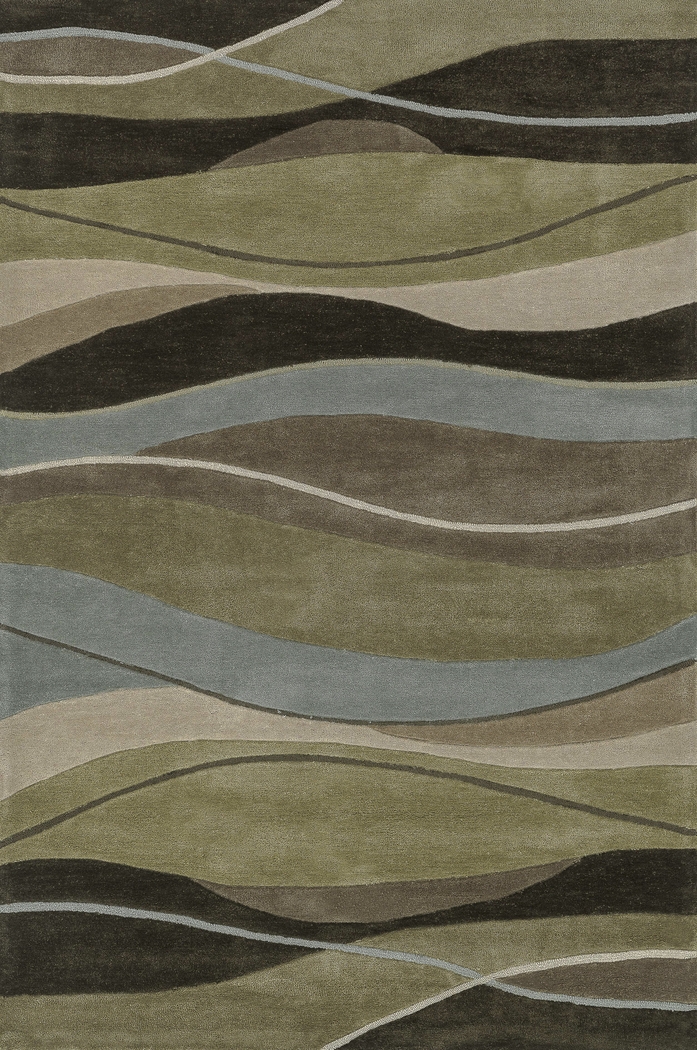 Marien Olive Green 7'9 x 9'9 Rug - Thumbnail - Image 1