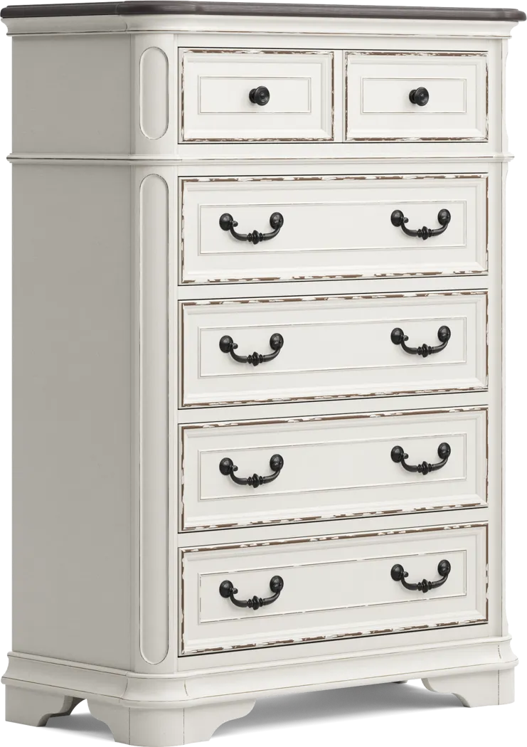 Marien Park White Lift Top Chest - Thumbnail - Image 2