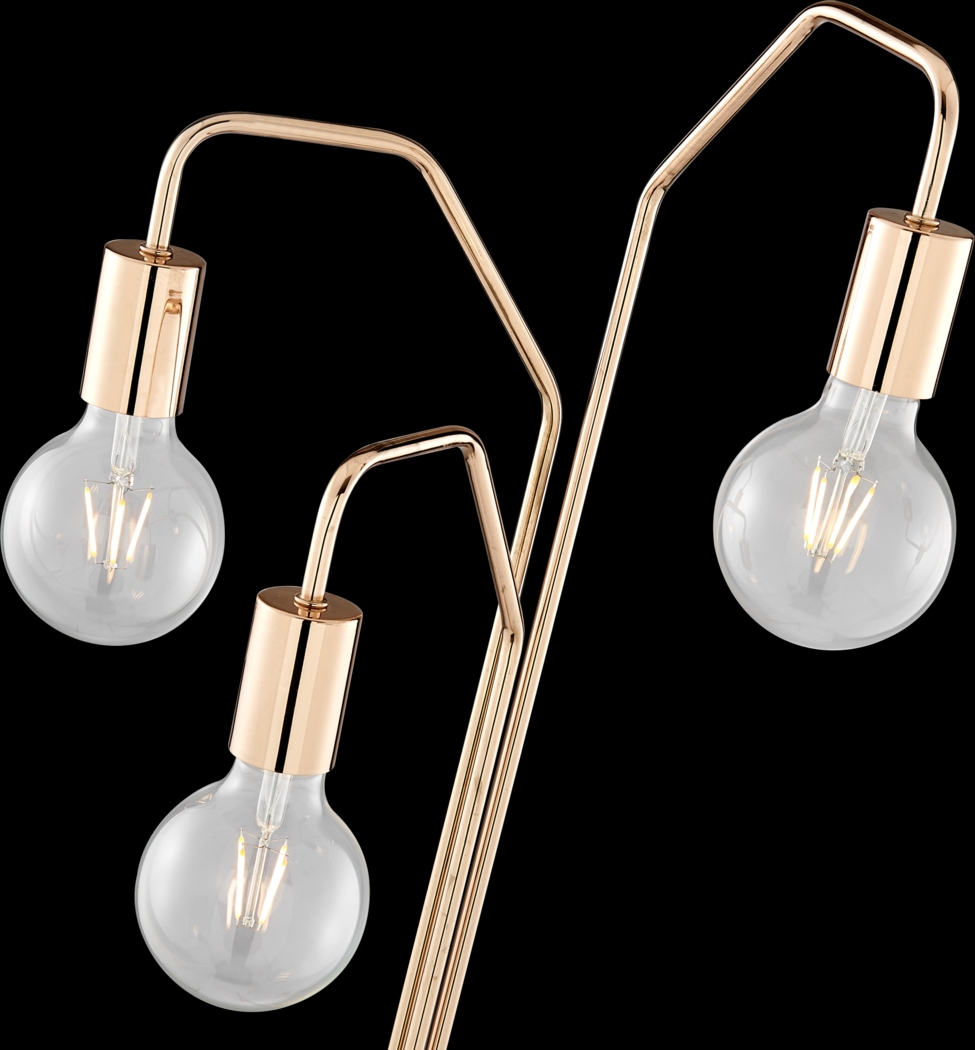 Marietta Post Gold Floor Lamp - Thumbnail - Image 3