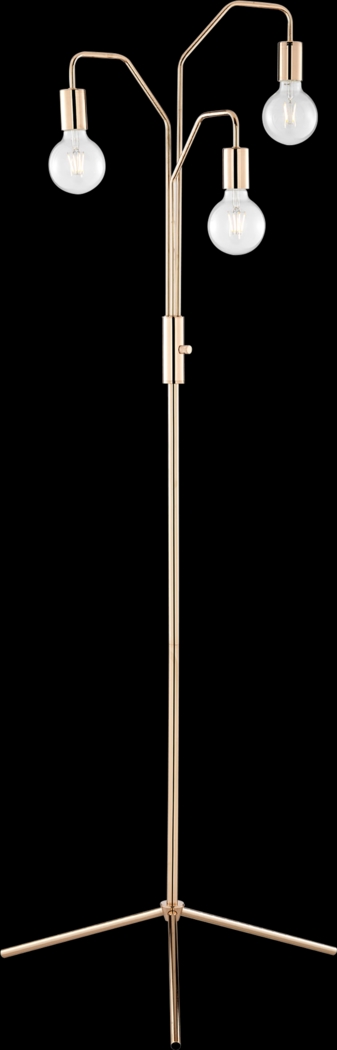 Marietta Post Gold Floor Lamp - Thumbnail - Image 1