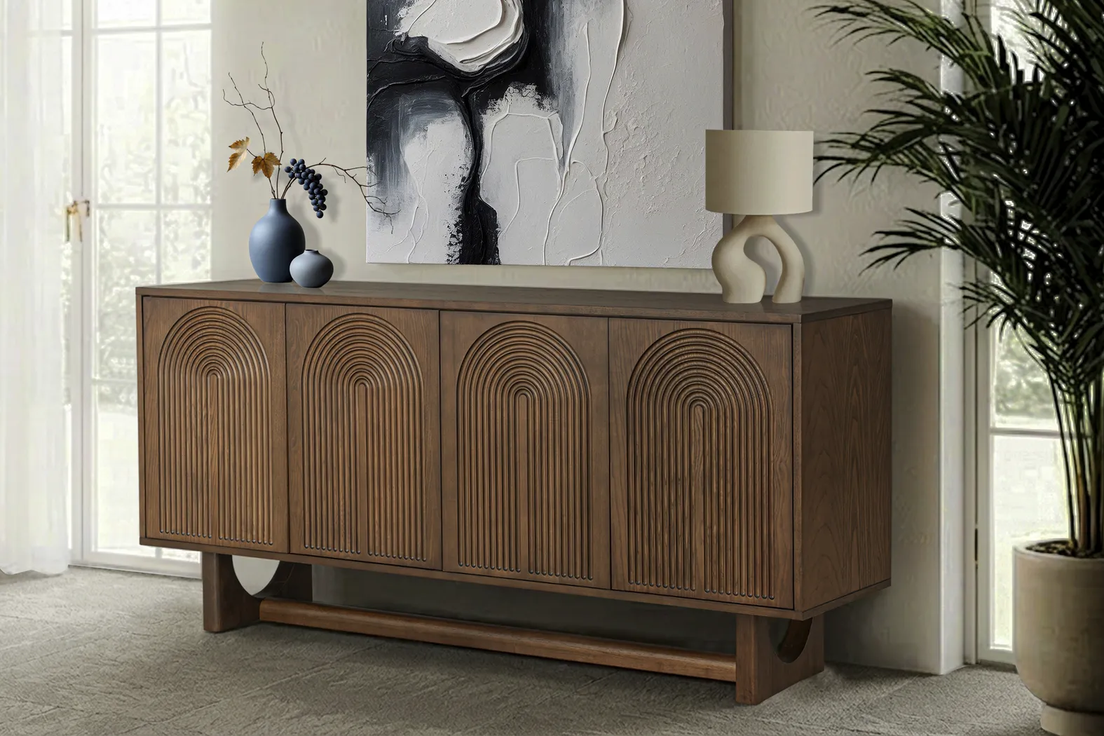 Marigold Oak Credenza - Image 6