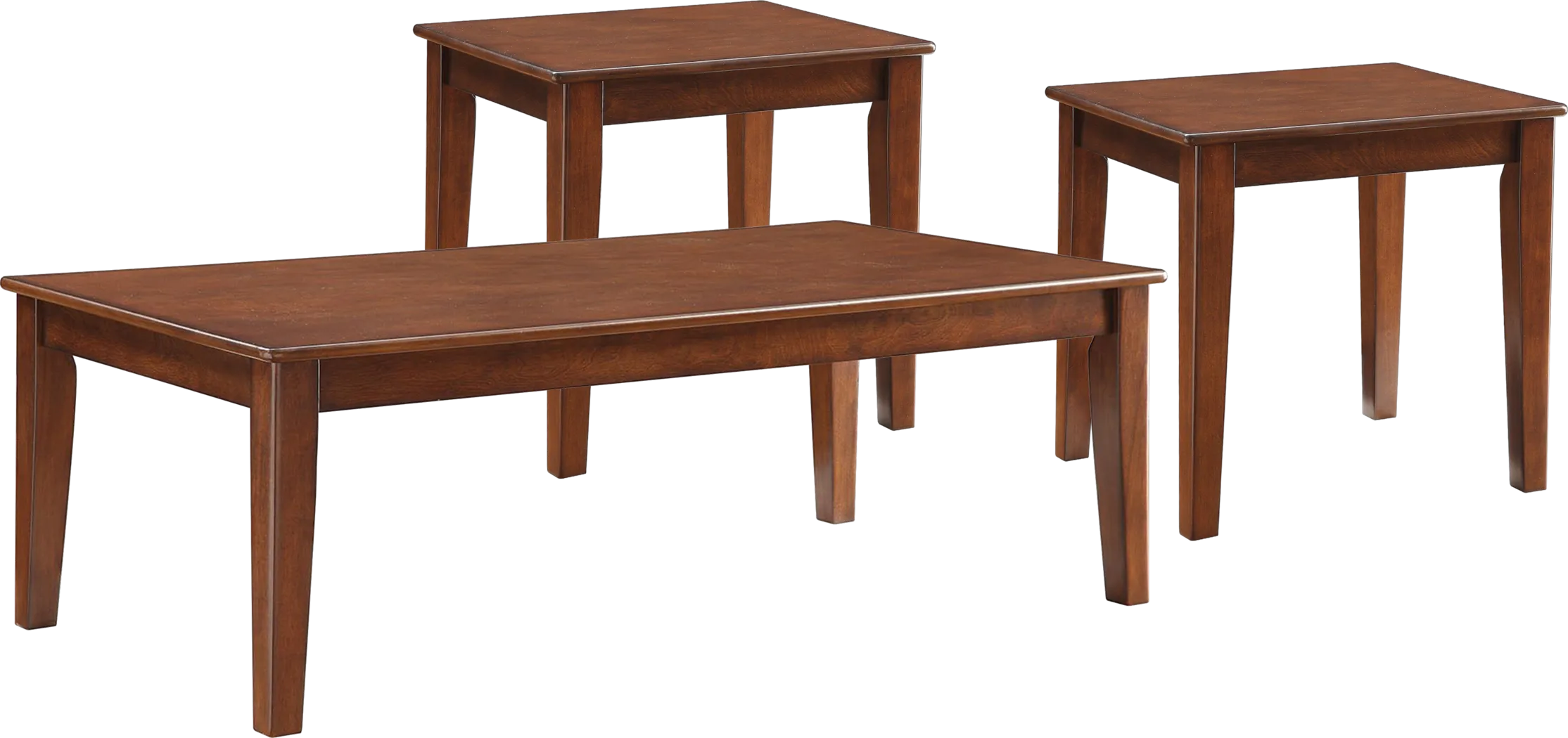 Marilla Brown Cherry 3 Pc Table Set - Thumbnail - Image 1