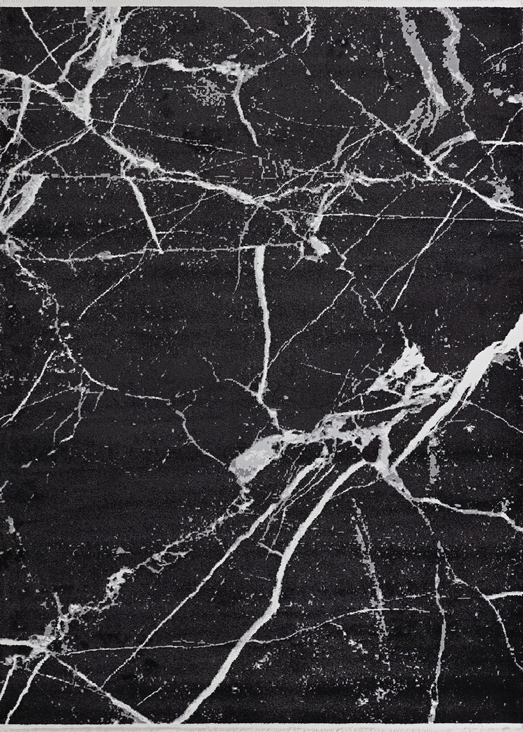 Marillac Black 7'10 x 10'3 Rug - Thumbnail - Image 1