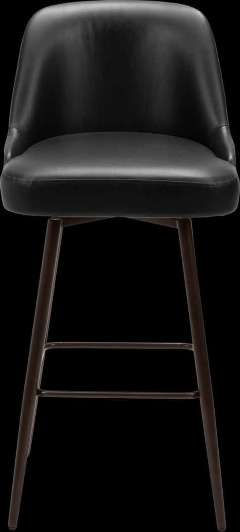 Marina Black Swivel Barstool - Thumbnail - Image 4
