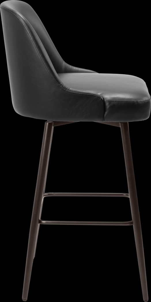 Marina Black Swivel Barstool - Thumbnail - Image 7