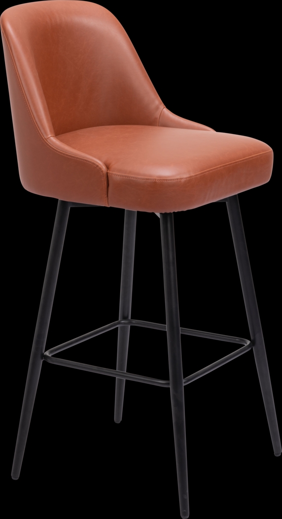 Marina Brown Swivel Barstool - Thumbnail - Image 3