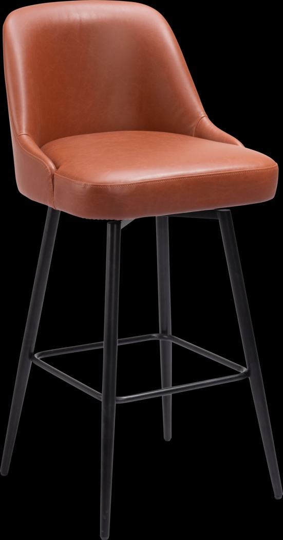 Marina Brown Swivel Barstool - Thumbnail - Image 1