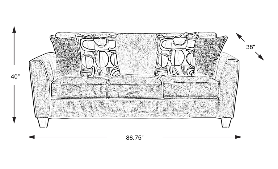 Dimension Image. Please refer to the Dimension Tab on this page for dimension details.