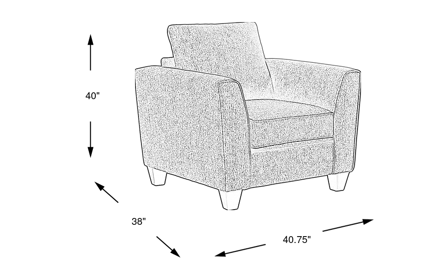 Dimension Image. Please refer to the Dimension Tab on this page for dimension details.
