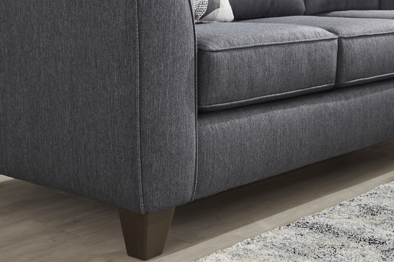 Marisol Bay Denim 7 Pc Living Room with Sleeper Sofa - Thumbnail - Image 4