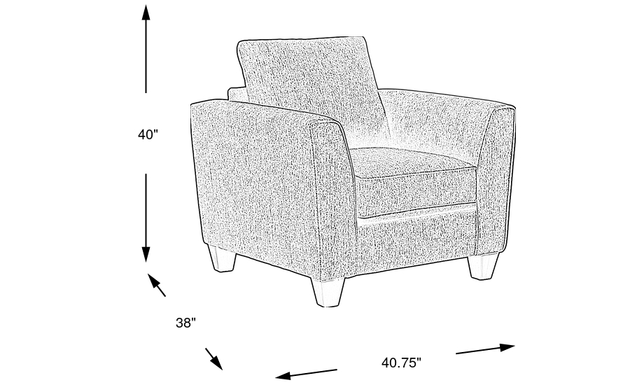Dimension Image. Please refer to the Dimension Tab on this page for dimension details.
