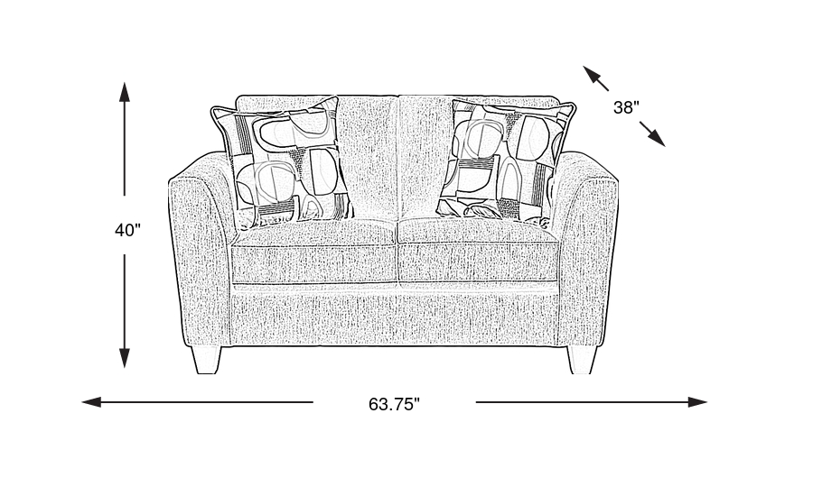 Dimension Image. Please refer to the Dimension Tab on this page for dimension details.