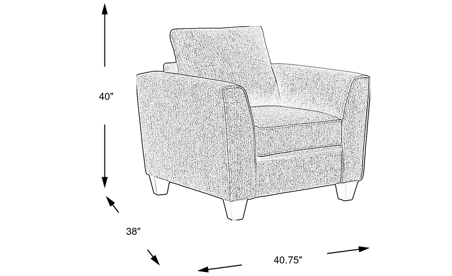 Dimension Image. Please refer to the Dimension Tab on this page for dimension details.