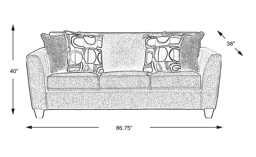 Dimension Image. Please refer to the Dimension Tab on this page for dimension details.