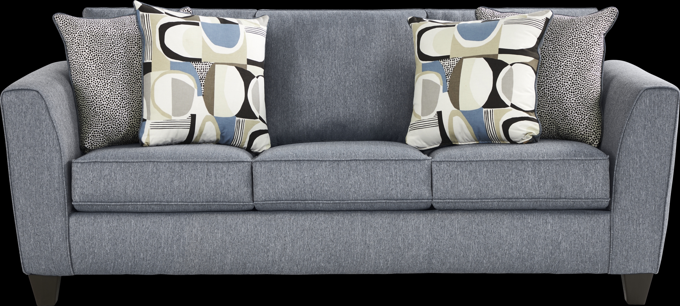 Marisol Bay Gray 7 Pc Living Room with Sleeper Sofa - Thumbnail - Image 2