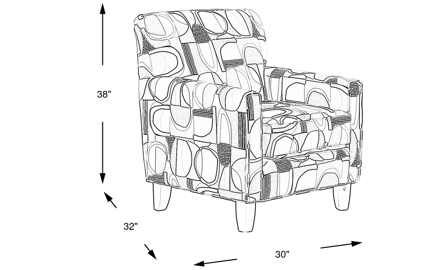 Dimension Image. Please refer to the Dimension Tab on this page for dimension details.