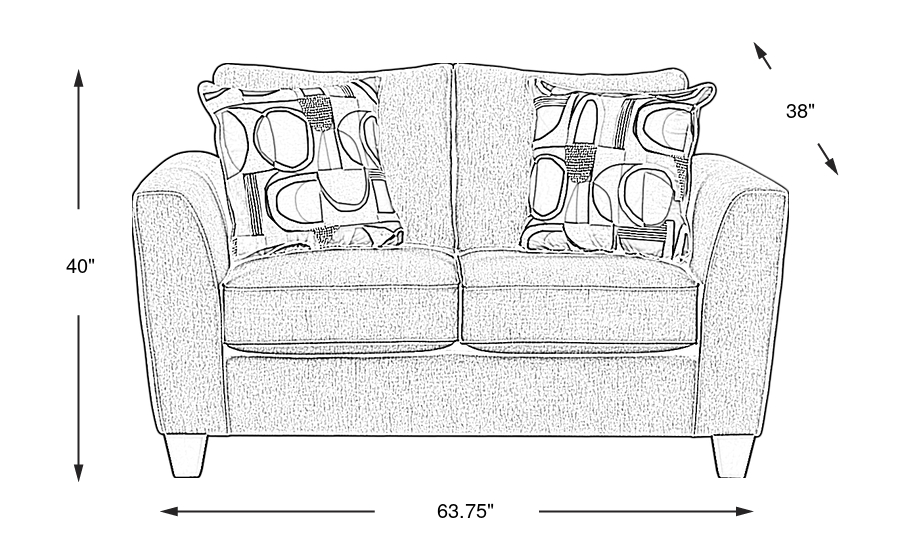 Dimension Image. Please refer to the Dimension Tab on this page for dimension details.