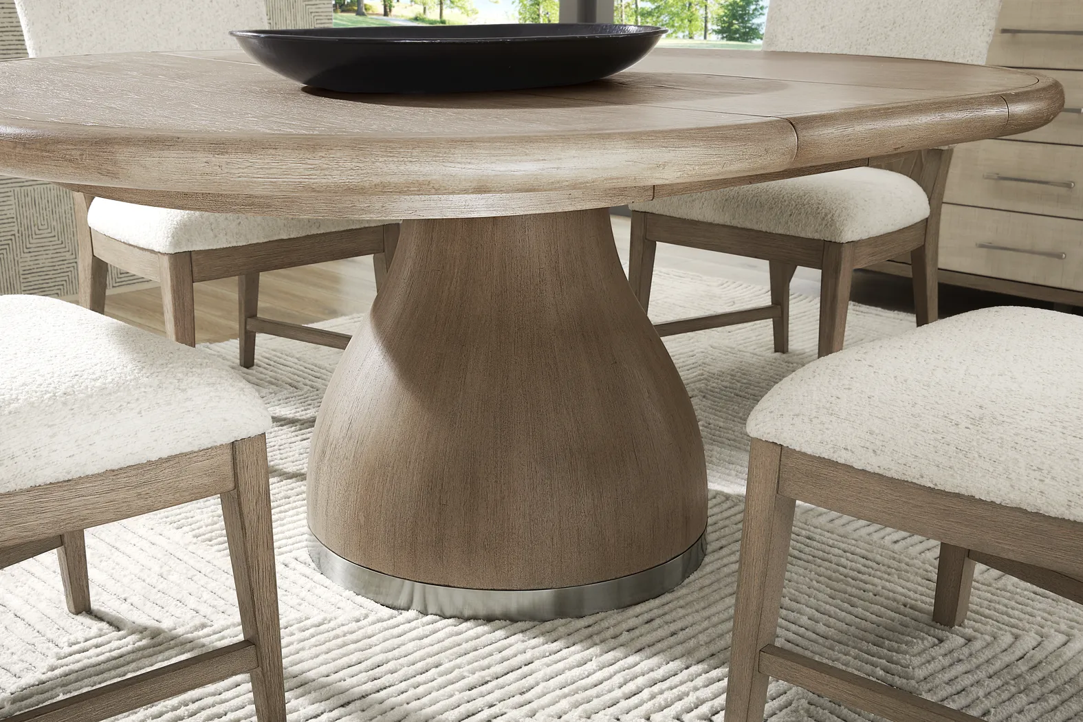 Marisole Taupe 5 Pc Round Dining Room - Thumbnail - Image 5