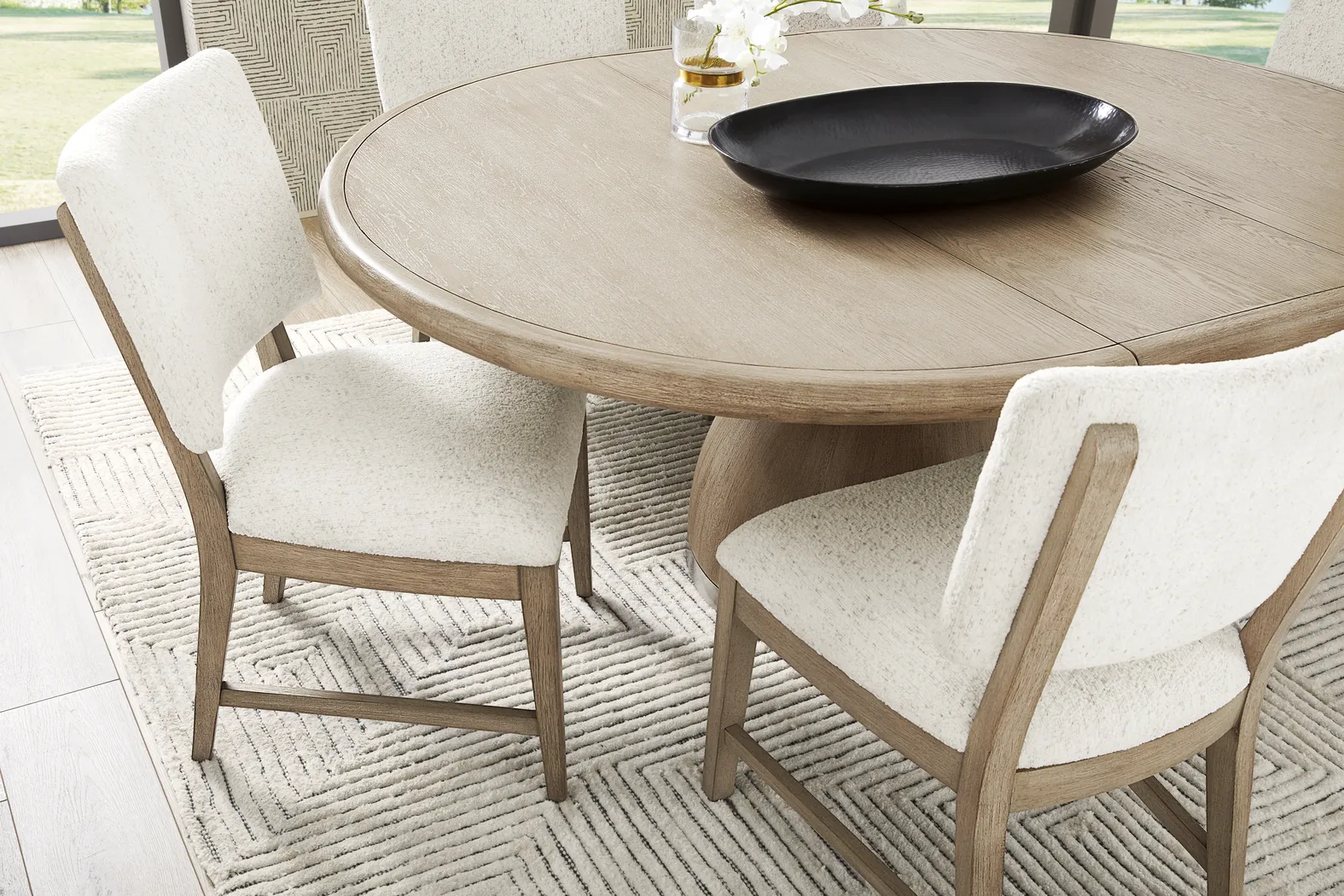 Marisole Taupe 5 Pc Round Dining Room - Thumbnail - Image 6