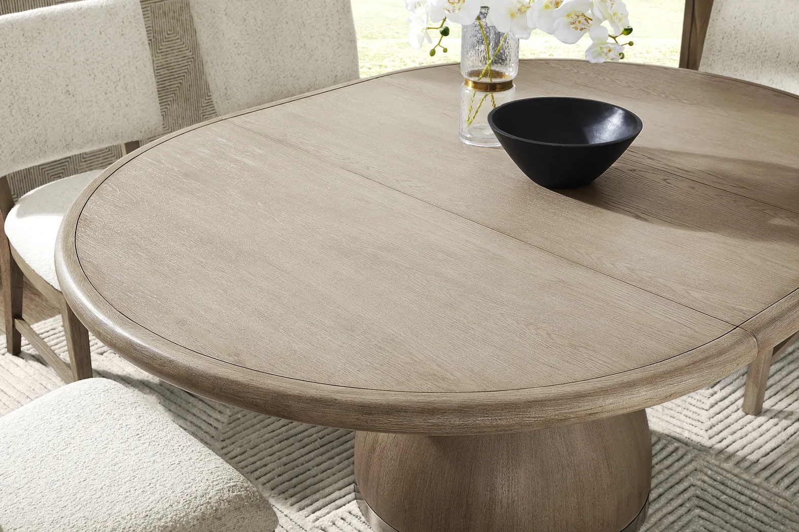 Marisole Taupe 5 Pc Round Dining Room - Thumbnail - Image 7