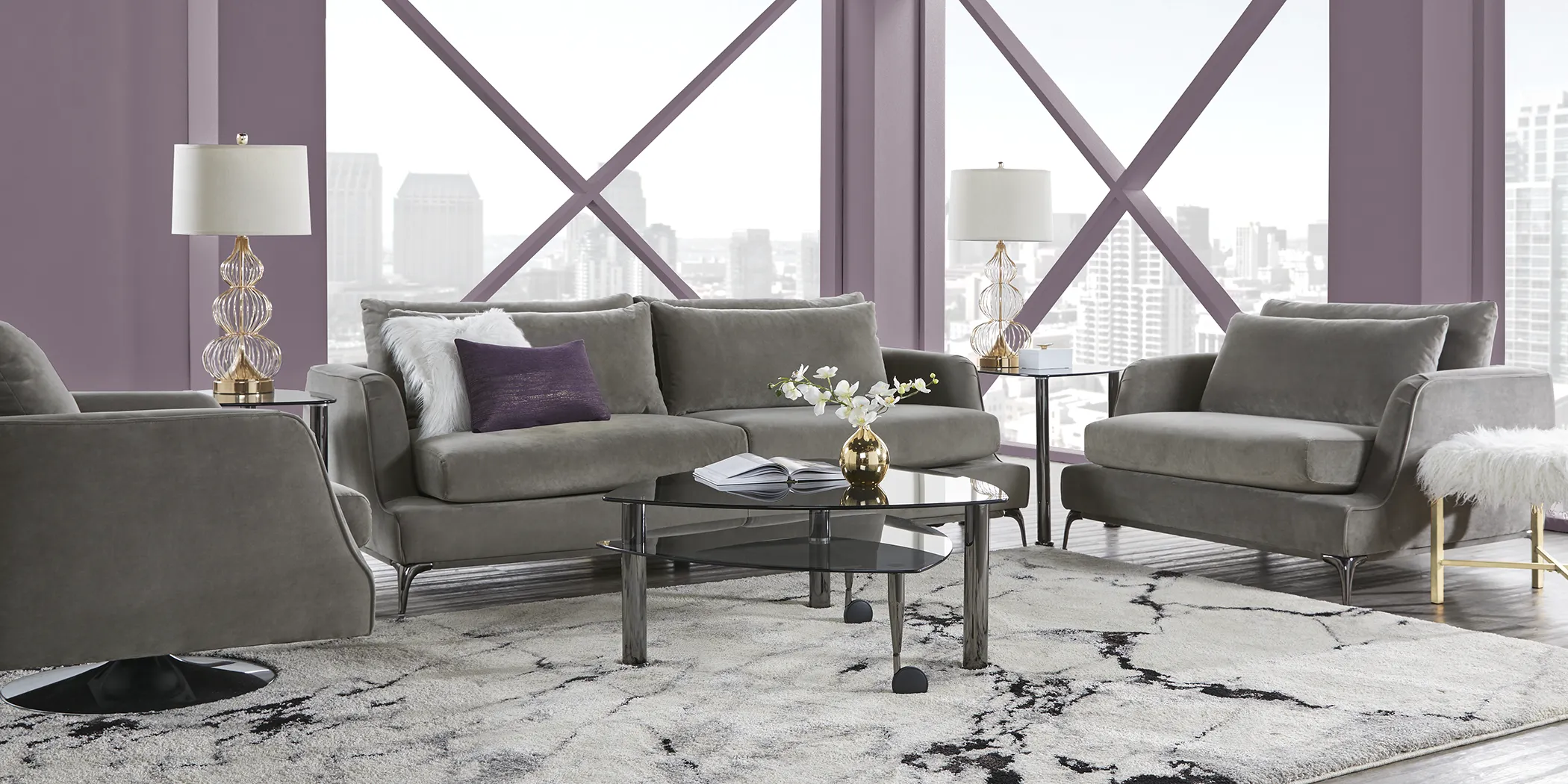 Marjorie Heights Gray 2 Pc Living Room - Thumbnail - Image 1