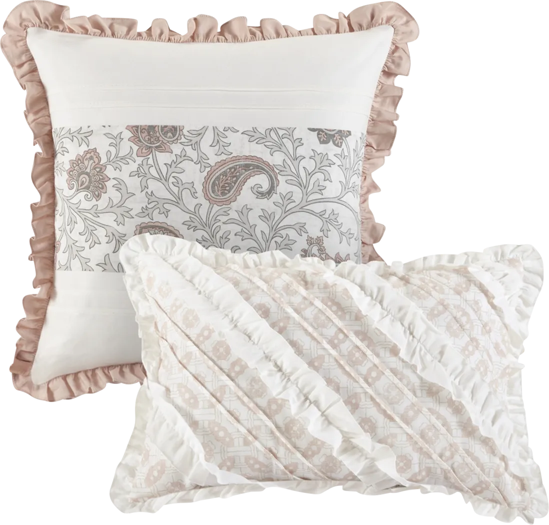 Marjory Blush 9 Pc California King Comforter Set - Thumbnail - Image 12