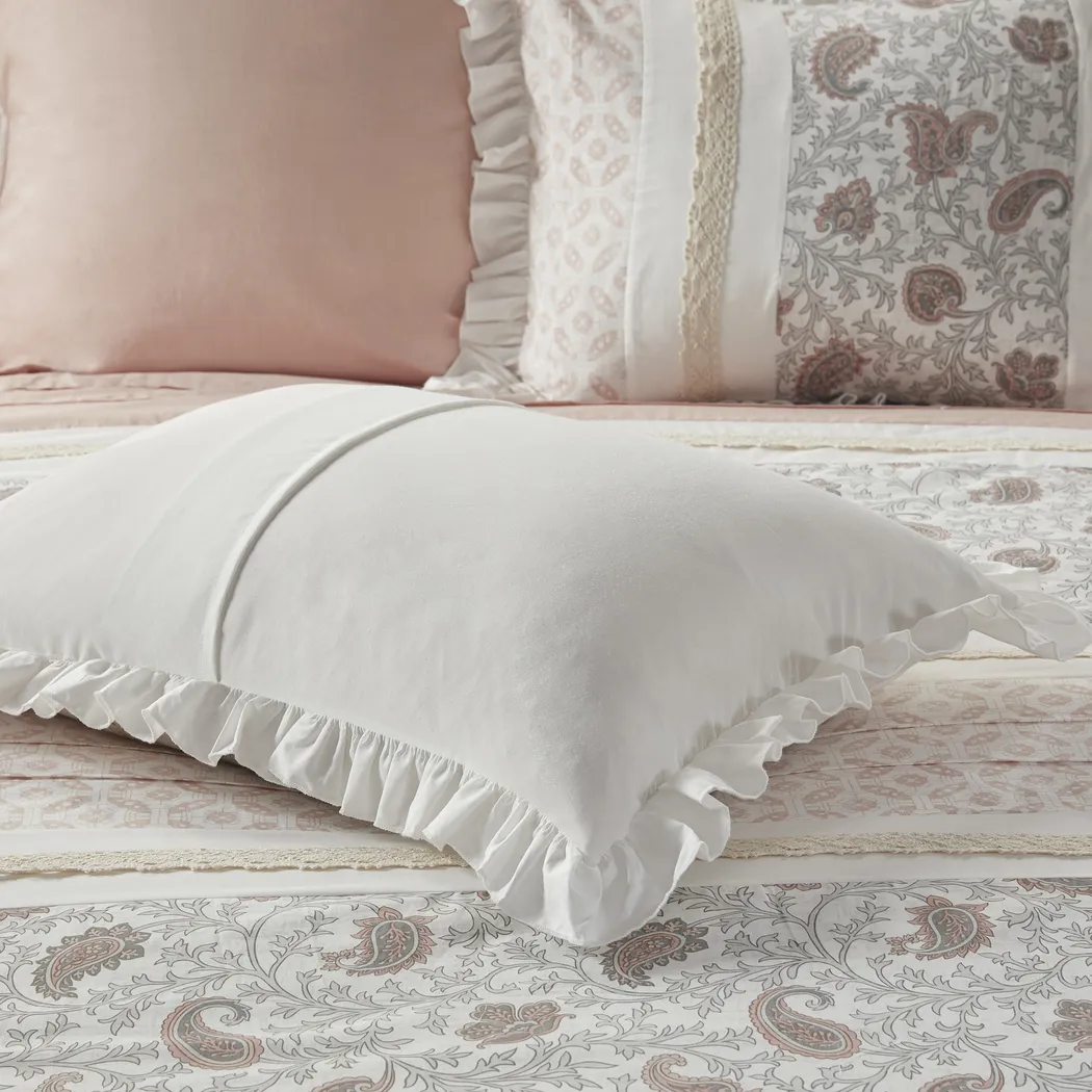 Marjory Blush 9 Pc California King Comforter Set - Thumbnail - Image 18