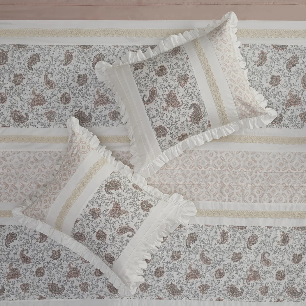 Marjory Blush 9 Pc California King Comforter Set - Thumbnail - Image 9