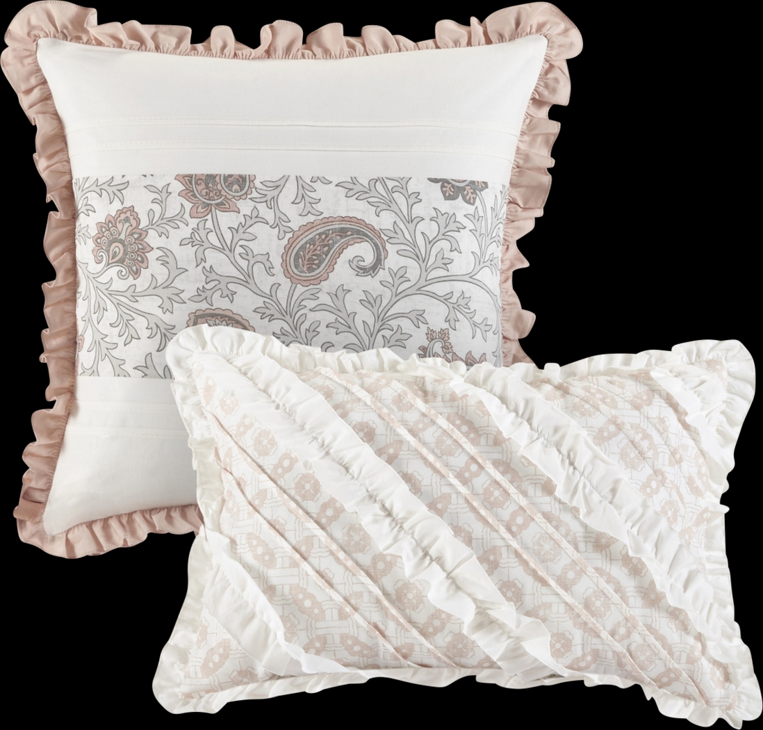 Marjory Blush 9 Pc King Comforter Set - Thumbnail - Image 11