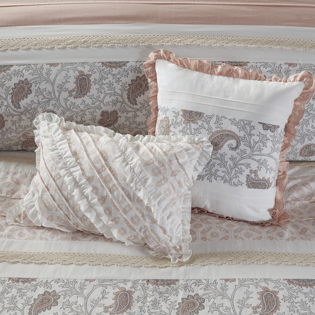 Marjory Blush 9 Pc King Comforter Set - Thumbnail - Image 14