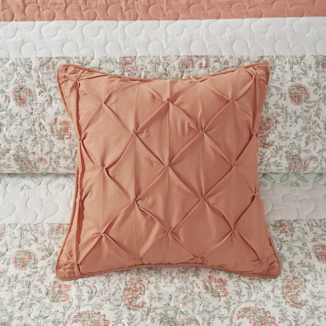 Marjory Coral 6 Pc Full/Queen Quilt Set - Thumbnail - Image 9