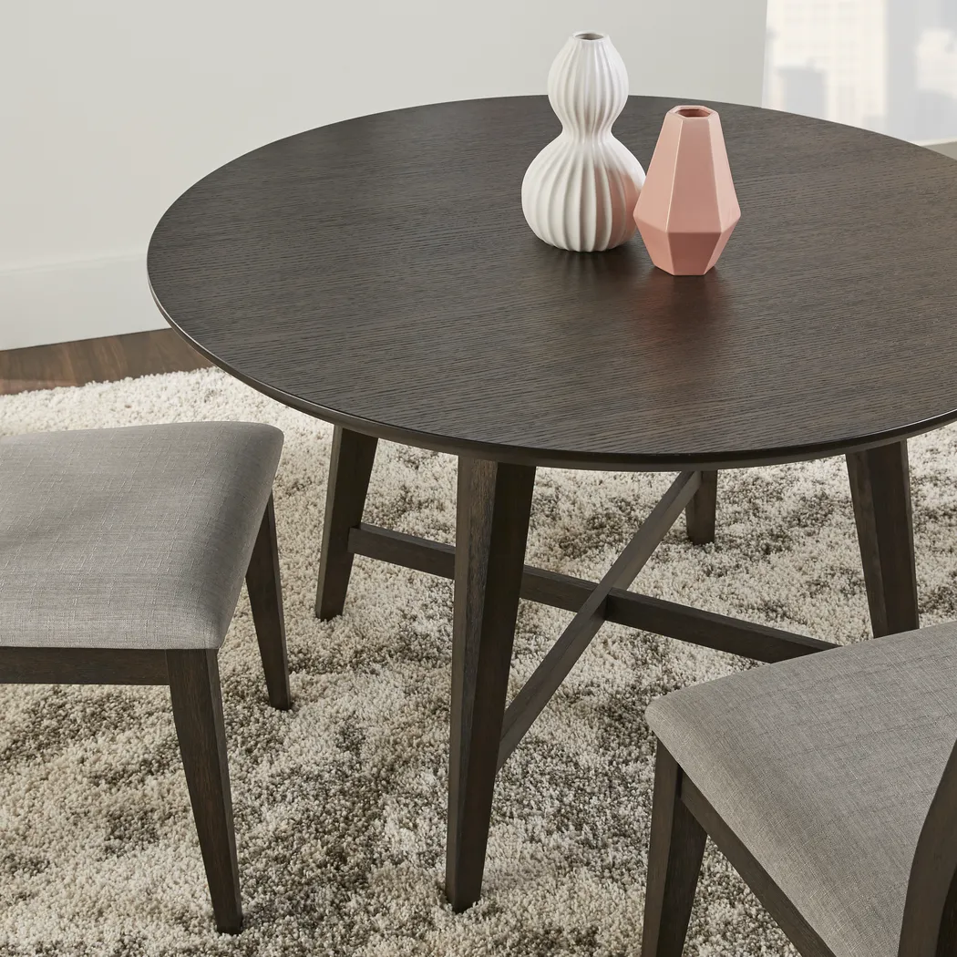 Market Street Black Round Dining Table - Thumbnail - Image 2