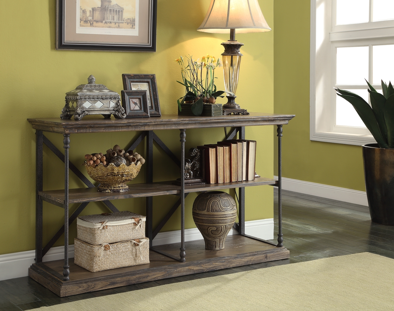 Marlberry Brown 60 in. Console - Thumbnail - Image 2